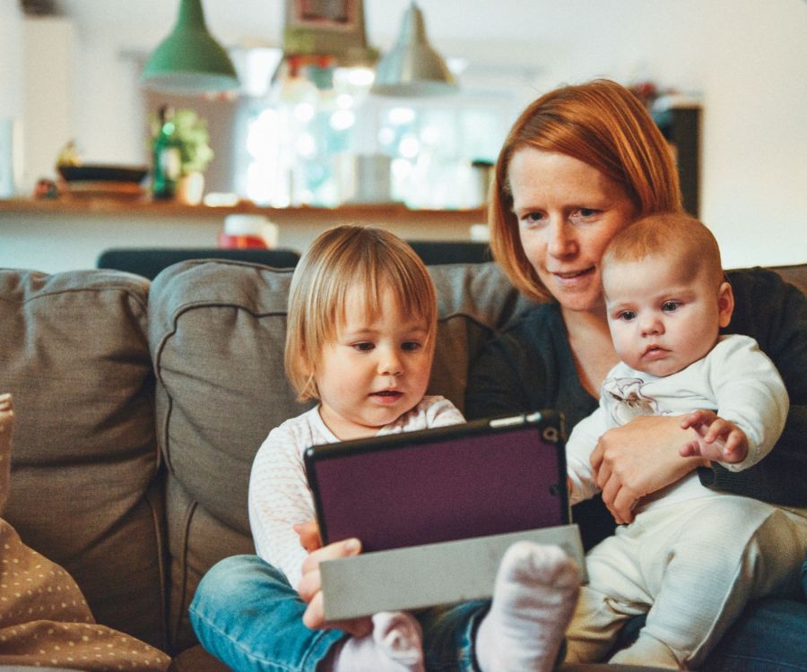 mom, two kids, tablet.jpg